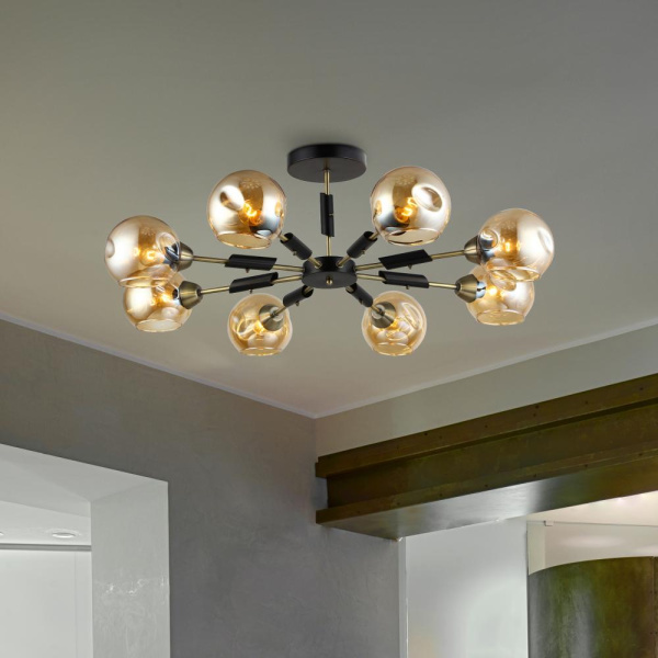 Люстра Rivoli Desma 3080-308 8 х E27 40Вт модерн