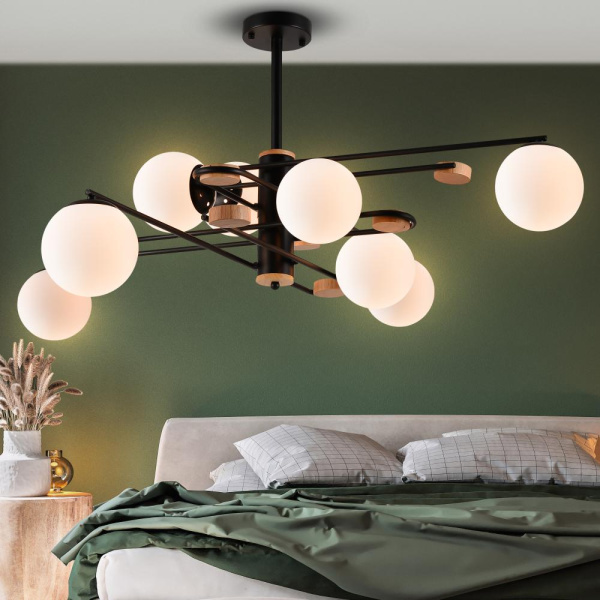 Люстра  Rivoli Emilie 3096-308 8 * Е27 40 Вт модерн