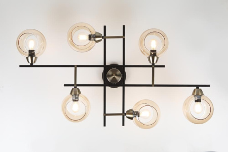 Люстра  Rivoli Hannelore 3109-306 6 * Е14 40 Вт модерн