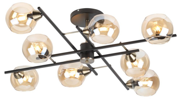 Люстра  Rivoli Hannelore 3109-308 8 * Е14 40 Вт модерн