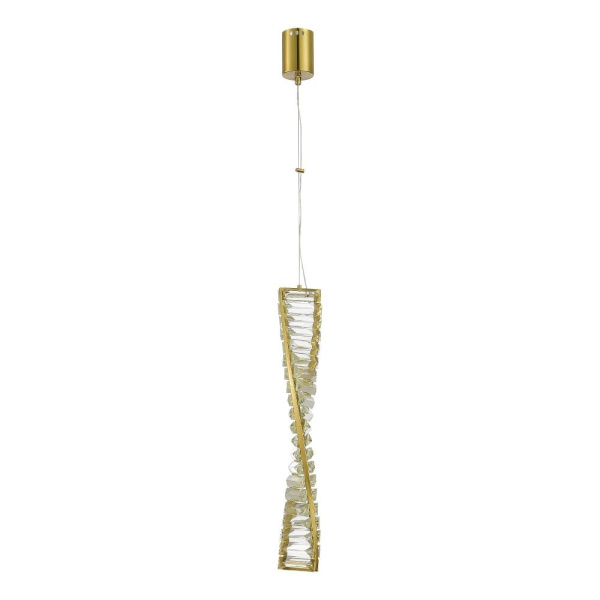 SL6205.303.01 Светильник подвесной ST-Luce Латунь/Прозрачный LED 1*11W 3000K ELICA