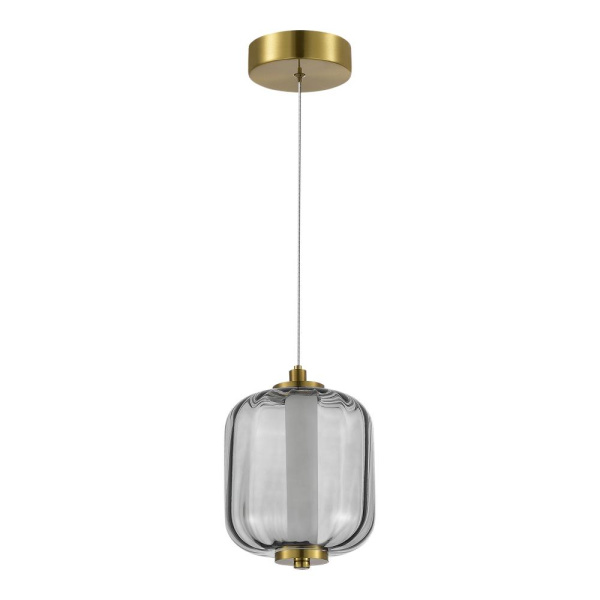 SL1193.313.01 Подвес ST-Luce Латунь/Дымчатый LED 1*10,8W 3000K SUMMER