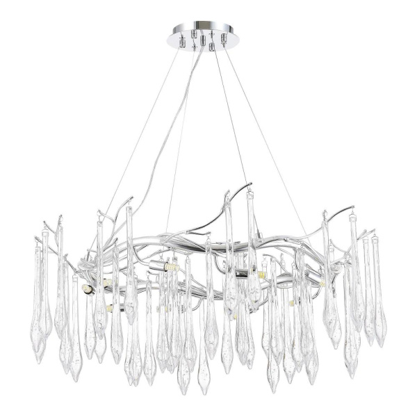 SL1660.103.10 Светильник подвесной ST-Luce Хром/Хром, Прозрачный G9 10*5W 4000K TEARDROPS