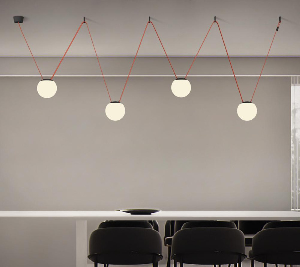 DK5552-BK Cветильник для трека-ремня Belty, серия Orb, со светодиодом, D180*H181мм, 48V DC, 10W, RA90, 120°, 4000K, IP20, черный, акрил