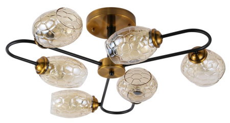 Люстра Rivoli Moonless 3126-306 6 х Е14 40 Вт модерн