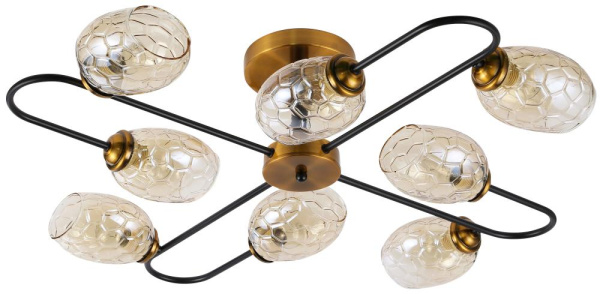 Люстра Rivoli Moonless 3126-308 8 х Е14 40 Вт модерн