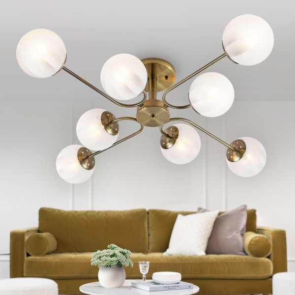 Люстра Rivoli Pestilentia 3127-308 8 х Е27 40 Вт модерн