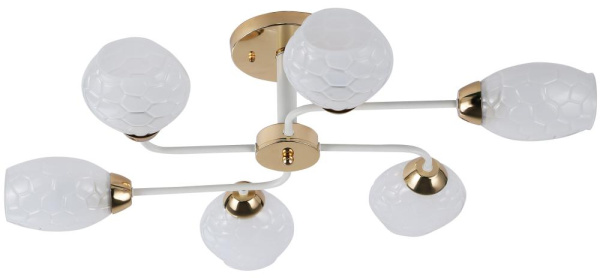 Люстра Rivoli Sabre 3128-306 6 х Е14 40 Вт модерн