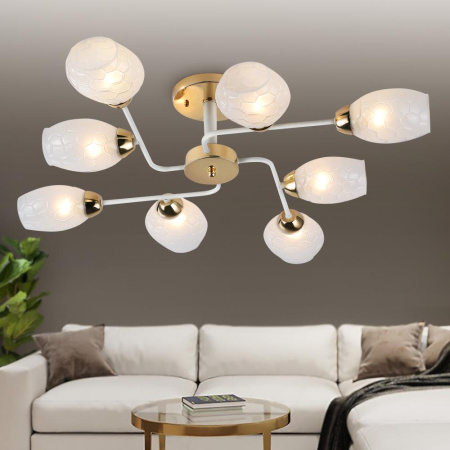 Люстра Rivoli Sabre 3128-308 8 х Е14 40 Вт модерн