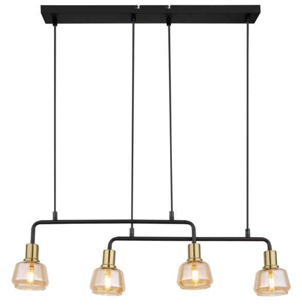 Светильник подвесной (подвес) Rivoli Ada 3195-208 4 х Е14 40 Вт модерн потолочный