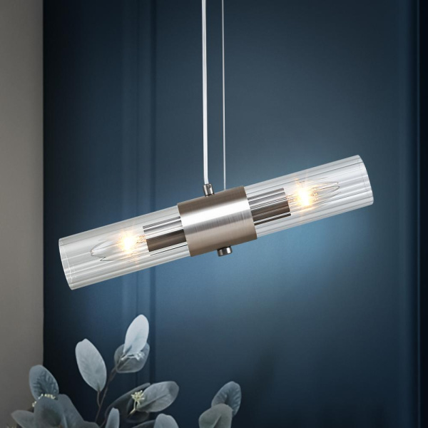 Светильник подвесной (подвес) Rivoli Delia 3146-201 2 х Е14 40 Вт модерн потолочный