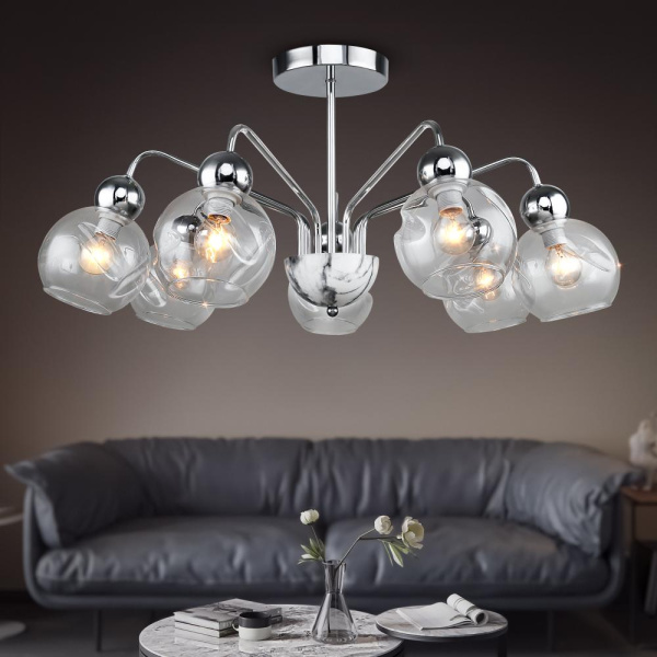 Люстра Rivoli Dena 3147-307 7 х Е14 40 Вт модерн