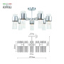 Люстра Rivoli Deborah 3148-307 7 х Е14 40 Вт модерн