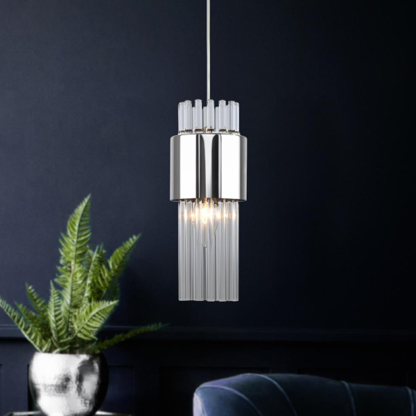 Светильник подвесной (подвес) Rivoli Deborah 3148-201 1 х Е14 40 Вт модерн потолочный