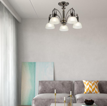 Люстра  Rivoli Principale 5030-305 5 x E27 60 Вт лофт - кантри