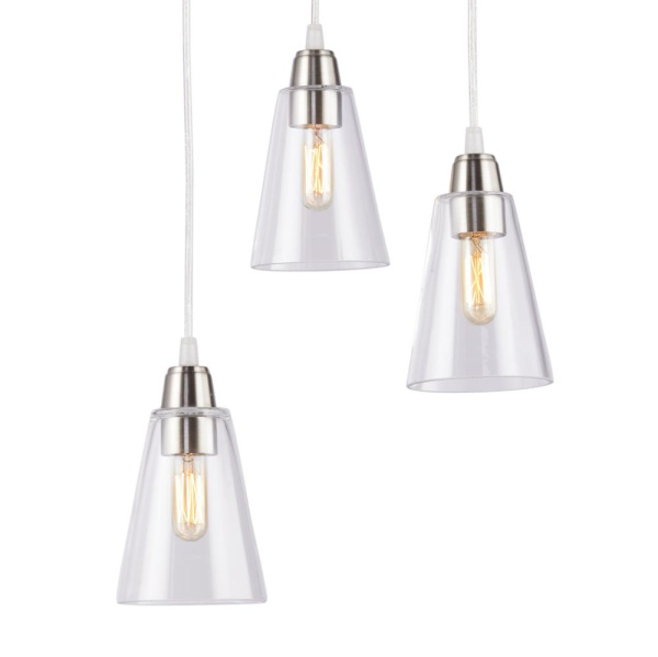 Светильник подвесной (подвес) Rivoli Picco 5038-203 3 * E14 40 Вт лофт - кантри