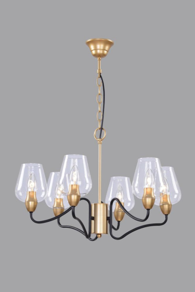 Люстра  Rivoli Fresco 5045-206 6 * E14 40 Вт лофт - кантри