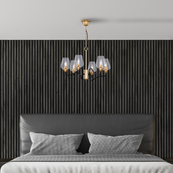 Люстра  Rivoli Fresco 5045-206 6 * E14 40 Вт лофт - кантри