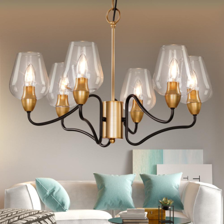 Люстра  Rivoli Fresco 5045-206 6 * E14 40 Вт лофт - кантри