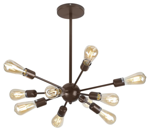 Люстра  Rivoli Grethen 5083-310 10 * Е27 40 Вт лофт - кантри