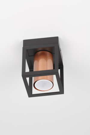 Светильник потолочный Rivoli Raffaela 5082-201 1 * GU10 25 Вт накладной для натяжных потолков лофт - кантри