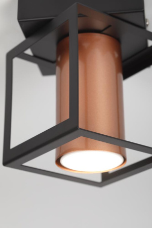 Светильник потолочный Rivoli Raffaela 5082-201 1 * GU10 25 Вт накладной для натяжных потолков лофт - кантри