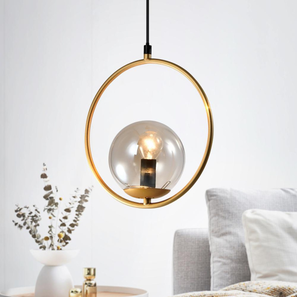 Светильник подвесной (подвес) Rivoli Misericordia 5147-210 1 х Е14 40 Вт золото лофт - кантри потолочный