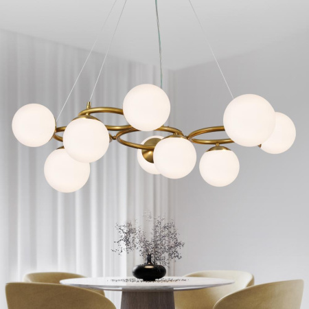 Люстра Rivoli Adele 5103-310 9 х Е27 40 Вт лофт - кантри