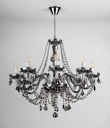 Люстра  Rivoli Pensieri 1010-208 8 x E14 40 Вт хрусталь классика