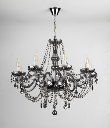 Люстра  Rivoli Pensieri 1010-208 8 x E14 40 Вт хрусталь классика