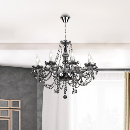 Люстра  Rivoli Pensieri 1010-208 8 x E14 40 Вт хрусталь классика