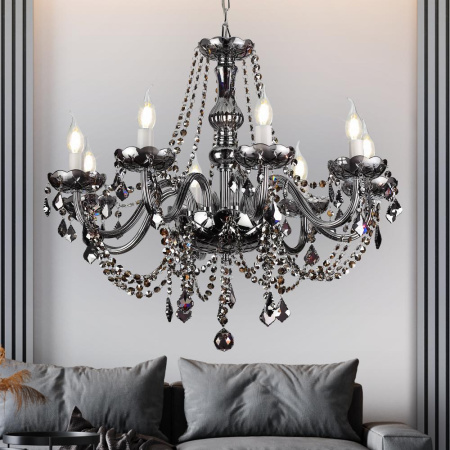 Люстра  Rivoli Pensieri 1010-208 8 x E14 40 Вт хрусталь классика