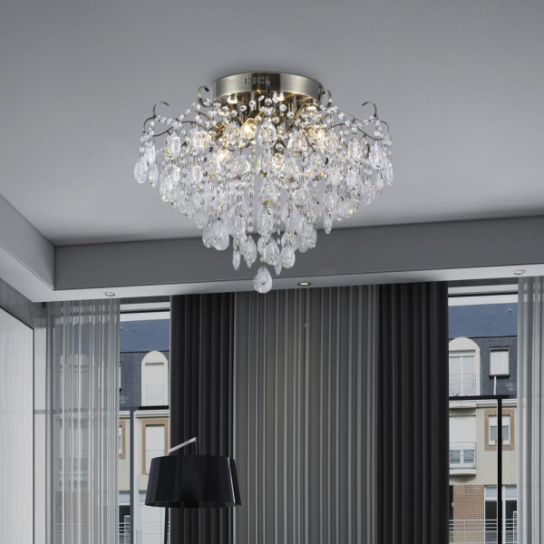 Люстра  Rivoli Ivonne 1030-306 6 x E14 60 Вт хрусталь классика