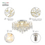 Люстра  Rivoli Silke 1034-306 6 x E14 40 Вт хрусталь классика