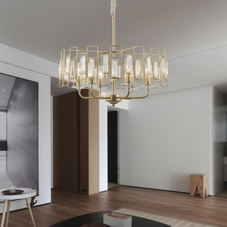 Люстра  Rivoli Waltraud 1028-206 6 х Е14 40 Вт хрусталь классика