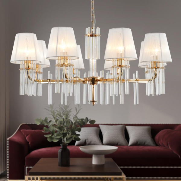 Люстра Rivoli Lilith 1039-308 8 х Е14 40 Вт хрусталь