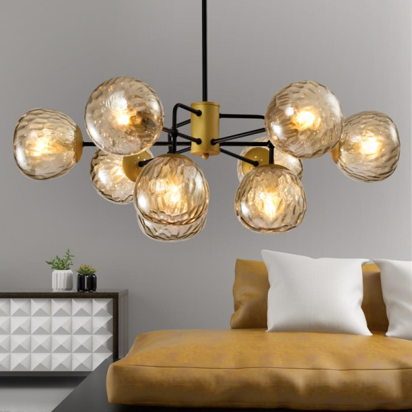 Люстра  Rivoli Geba 4077-309 9 х E14 40 Вт дизайн