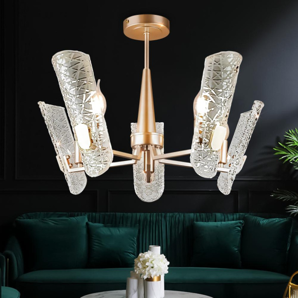 Люстра  Rivoli Dolores 4087-305 5 х Е14 40 Вт дизайн