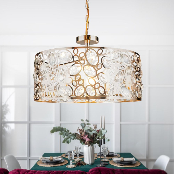 Люстра  Rivoli Reina 4142-208 8 х Е14 40 Вт дизайн