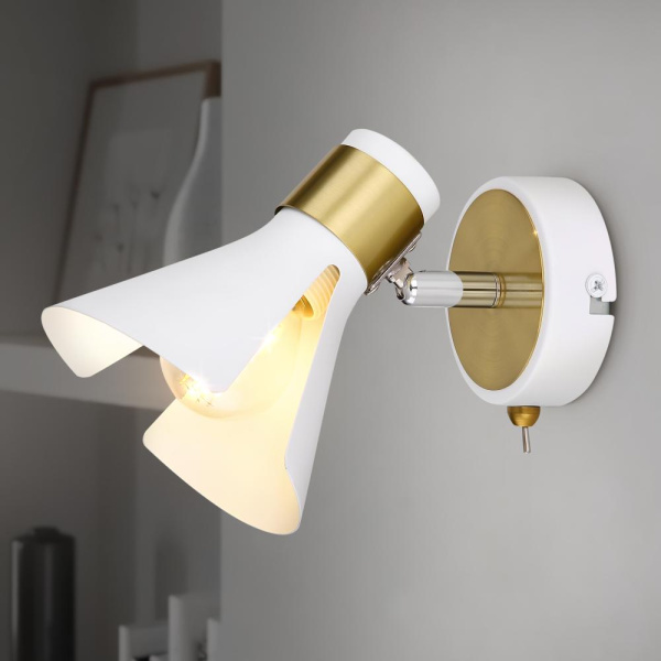 Светильник настенно-потолочный спот Rivoli Maira 7054-701 1 х Е14 40 Вт поворотный с выключателем