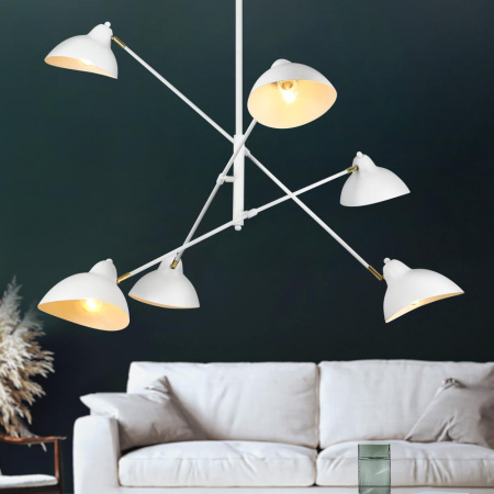 Люстра Rivoli Hattie 4102-306 6 х Е14 40 Вт дизайн