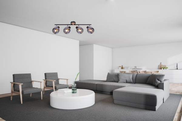 Светильник настенно-потолочный спот Rivoli Dorkas 7026-704 4 х E14 40 Вт поворотный