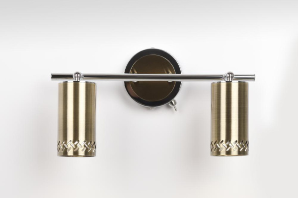 Светильник настенно-потолочный спот Rivoli Alosia 7019-702 2* GU10 25 Вт поворотный с выключателем