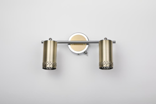 Светильник настенно-потолочный спот Rivoli Alosia 7019-702 2* GU10 25 Вт поворотный с выключателем