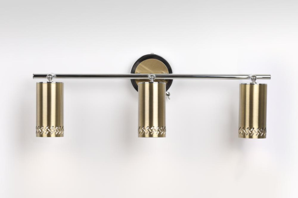 Светильник настенно-потолочный спот Rivoli Alosia 7019-703 3 * GU10 25 Вт поворотный с выключателем