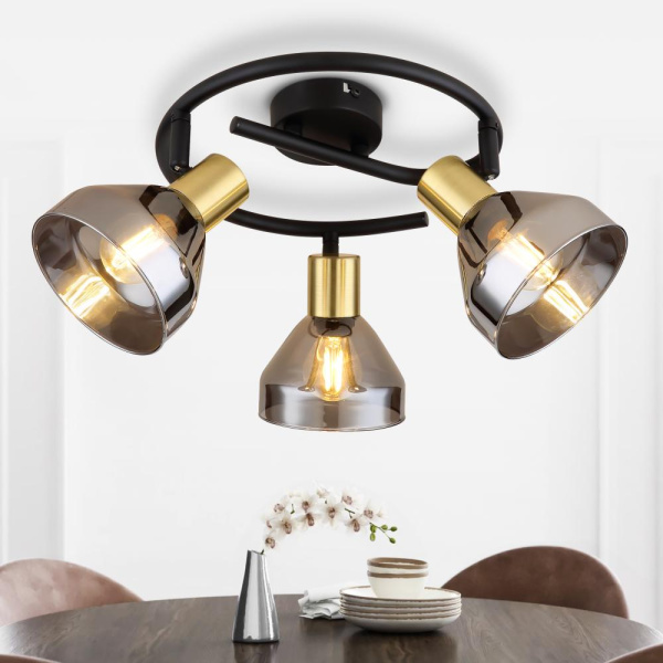 Светильник настенно-потолочный спот Rivoli Kinge 7036-733 3 х E14 40 Вт поворотный