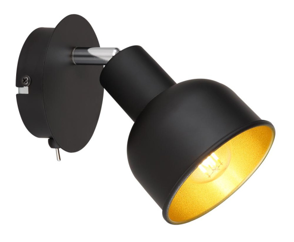 Светильник настенно-потолочный спот Rivoli Jessica 7050-701 1 х Е14 40 Вт поворотный с выключателем