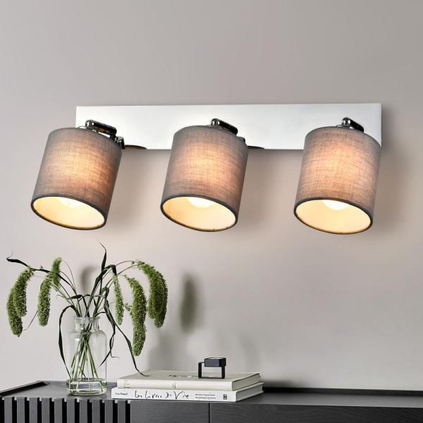 Светильник настенно-потолочный спот Rivoli Perlita 7058-703 3 x E14 40 Вт поворотный с выключателем