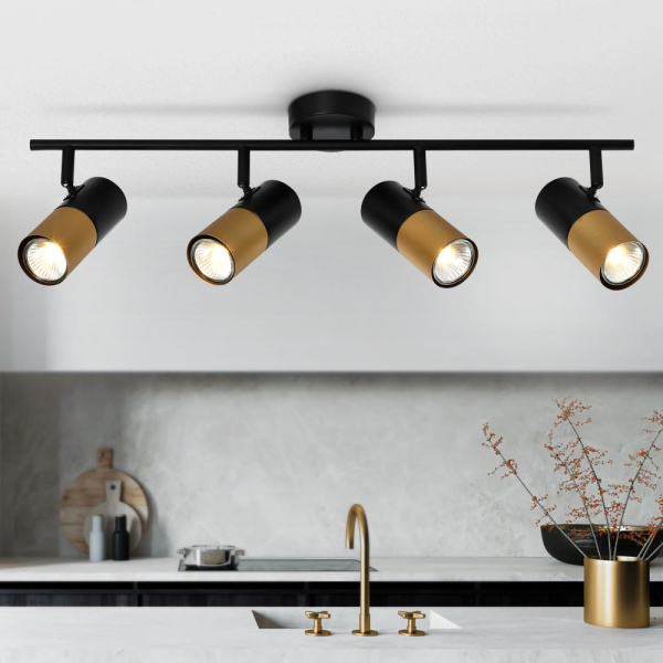 Светильник настенно-потолочный спот Rivoli Belladonna 7073-704 4 х GU10 15 Вт поворотный