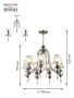 Люстра  Rivoli Duchessa 2015-207 7 x E14 40 Вт хрусталь классика